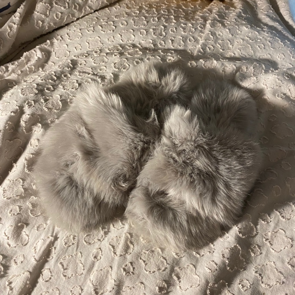 gray slippers